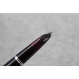 Vintage Parker 51 Black fountain pen with rolled gold cap