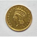 1893 united states America gold 1 dollar