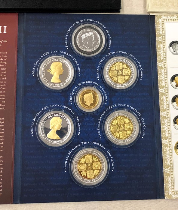 Queen Elizabeth 11 gold coin set all with certificates and original packaging includes 0.999 gold co - Image 2 of 3