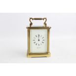 Large Mappin & Webb heavy brass carriage clock Key-Wind, signed to dial Mappin & Webb English made m