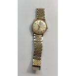 Vintage Gents 9ct gold Omega Seamaster automatic 552cal wristwatch the watch winds and ticks not no