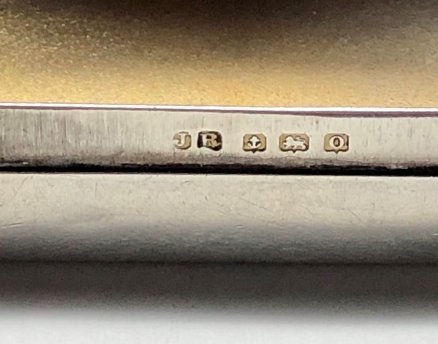 2 silver snuff boxes continental silver hallmarks and Birmingham silver hallmarks - Image 4 of 5