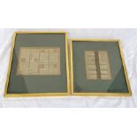 2 islamic 19th century manuscript Quran poetry pages