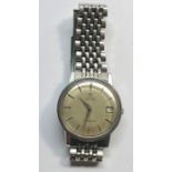 Vintage Gents stainless steel Omega Seamaster automatic 562 cal wristwatch and strap the watch win