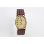 Vintage Gents OMEGA De Ville Gold Tone wristwatch Quartz w/ Omega Movement Face - 2.5cm x 3.2cm