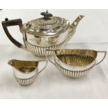 Hallmarked silver tea service Sheffield silver hallmarks weight