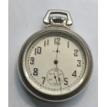 Vintage screw front and back Elgin pocket watch the watch winds and ticks overall clean watch no wa