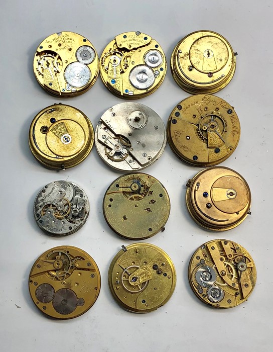 Collection of 12 antique pocket movements