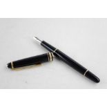 Montblanc Meisterstuck Black fountain pen with 14ct white gold nib