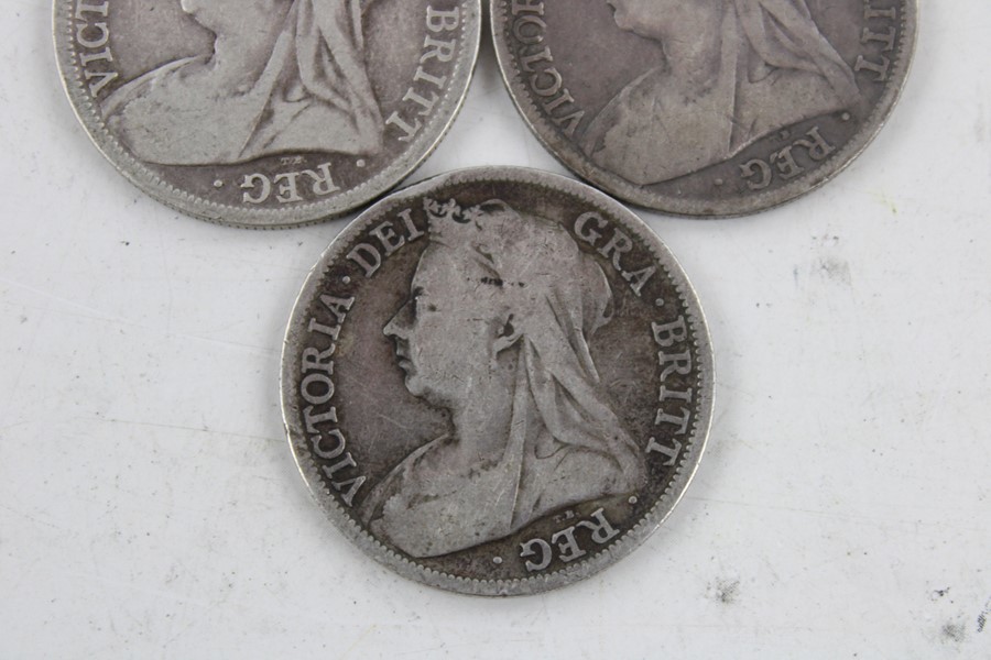 6 x British Victorian half crown silver coin(82g) - Image 4 of 7