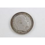 1902 Edward VII silver crown (28g)