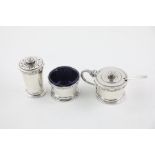 4 x Vintage hallmarked 925 silver cruet set and associated spoon (127g) hallmarked Birmingham 1951 M