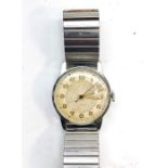 Vintage stainless steel Rolex Tudor gents wristwatch watch winds and ticks but no warranty given