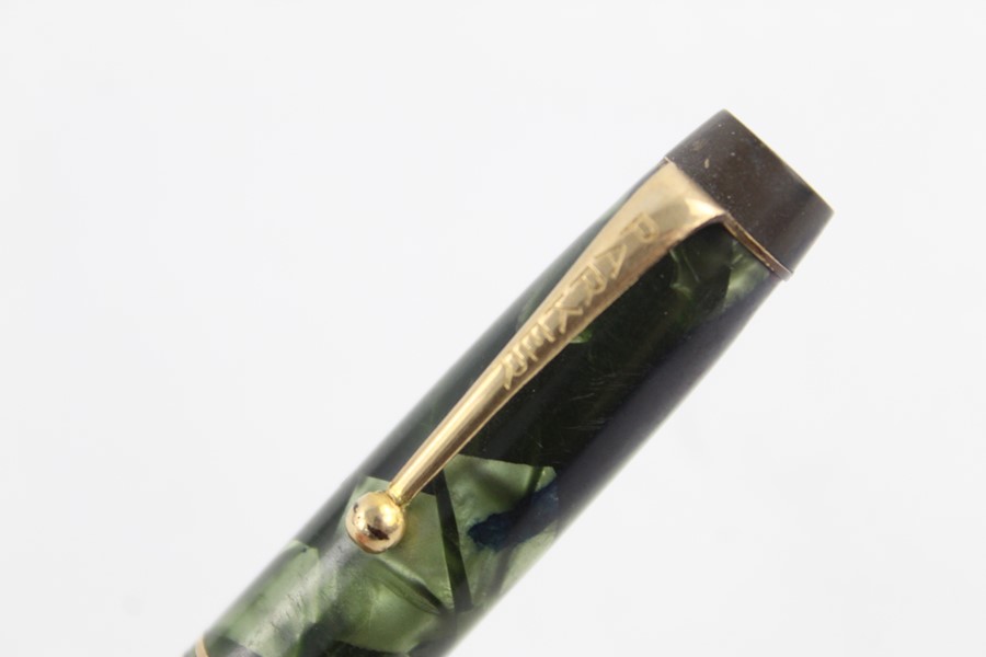 Vintage Parker Duofold green fountain pen with 14ct gold nib - Image 3 of 5