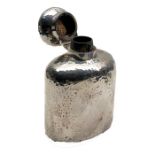 Antique silver brandy flask london silver hallmarks drew & sons piccadilly circus measures approx he