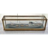 Cased model ship