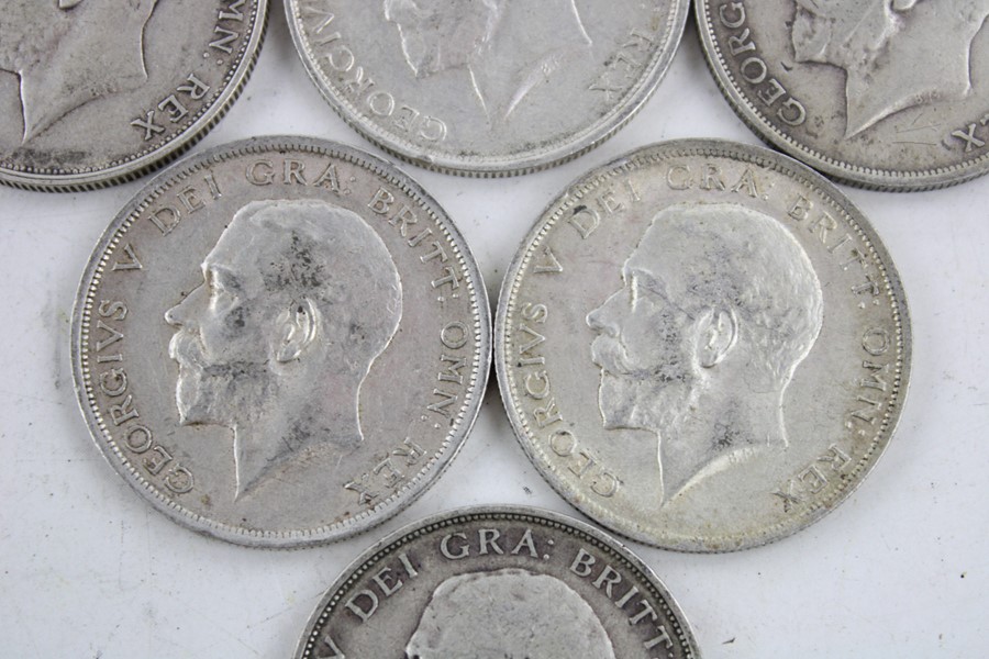 6 x British George V half crown silver coins (84g) - Image 3 of 7