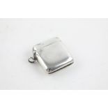 Vintage hallmarked silver vesta case hallmarked Birmingham, dimensions - 4.5cm x 5cm Item is in vint