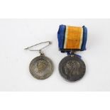WW1 War Medal with GV 1935 Jubilee commemorative medal