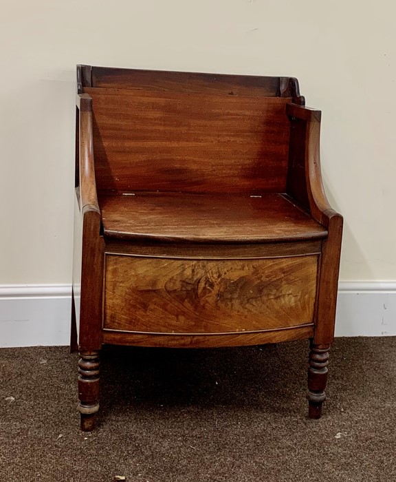 Mahogany victorian commode measures approx height 30" width 23" depth 22" - Image 2 of 2