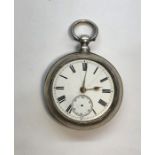 Antique silver pair case fusee pocket watch by david doull tokomatriro o