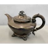 Georgian silver Hallmarked teapot London silver hallmarks weight approx 600g