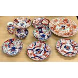 Selection of Imari pattern china