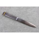 Must De Cartier Silver plate French made letter opener with Gold plated band 116g