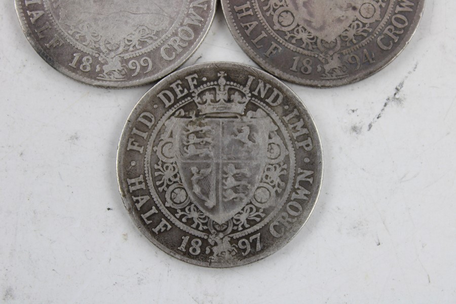 6 x British Victorian half crown silver coin(82g) - Image 7 of 7