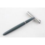 Vintage Parker 51 Grey Fountain pen with brushed steel cap