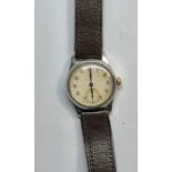 Vintage Gents stainless steel longines wristwatch the watch winds and ticks no warranty given measu