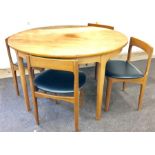 Danish teak table and chairs
