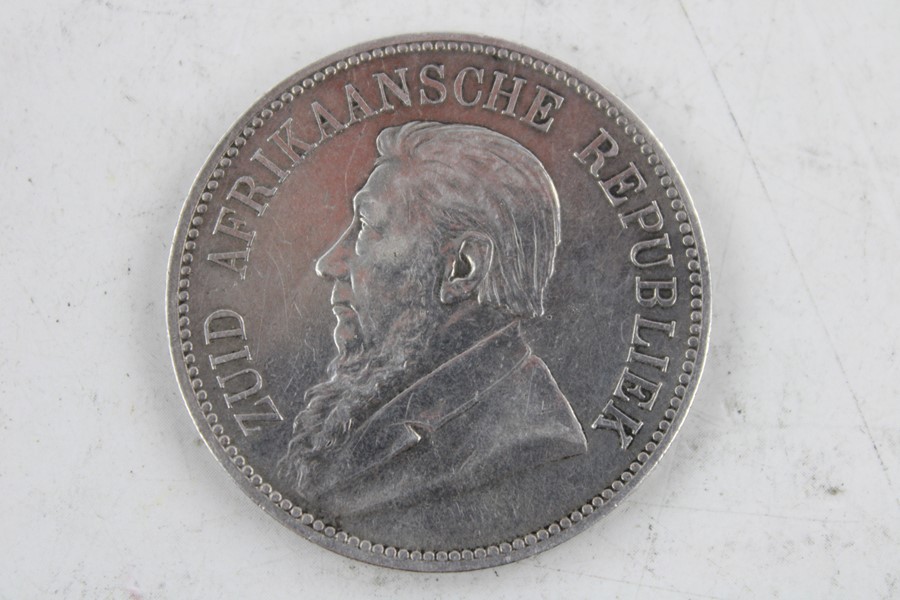 1892 South African 5 Shillings Silver Coin (29g) - Image 4 of 4