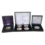 6 limited edition commemorative five pound coins boxed with certificate