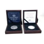 2 Boxed silver proof coin with certificates