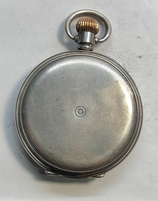 Silver Coventry Astral full hunter pocket watch winds and ticks but no warranty given in good overal - Image 3 of 6