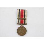 Vintage GV Police special Constabulary medal with Ribbon and long service bar named James Harrison I