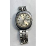 Vintage gents Encar automatic wristwatch the watch winds and ticks but no warranty given measures ap