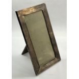 Large antique silver picture frame measures approx 28cm by 15cm engine turned frame Birmingham silve