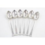 6 x Vintage Stamped .800 Czech Continental SILVER Tea Spoons (