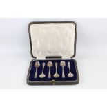 Vintage / Antique .925 Sterling Silver Six Tea Spoons, Boxed, Sugar Tongs