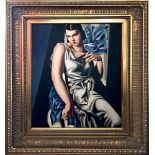 After Tamara de Lempicka, ˝Portrait de Mrs. M.˝After Tamara de Lempicka, ˝Portrait de Mrs. M.˝ Size: