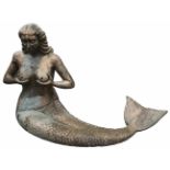Bronze Mermaid FountainBronze Nixe Brunnen. 140cm breit, 100cm hoch. Bronze Mermaid Fountain. 55in x