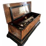 Swiss SublimeHarmony Cylinder Musical Box with zither attachmentSehr schöne Sublime-Harmony