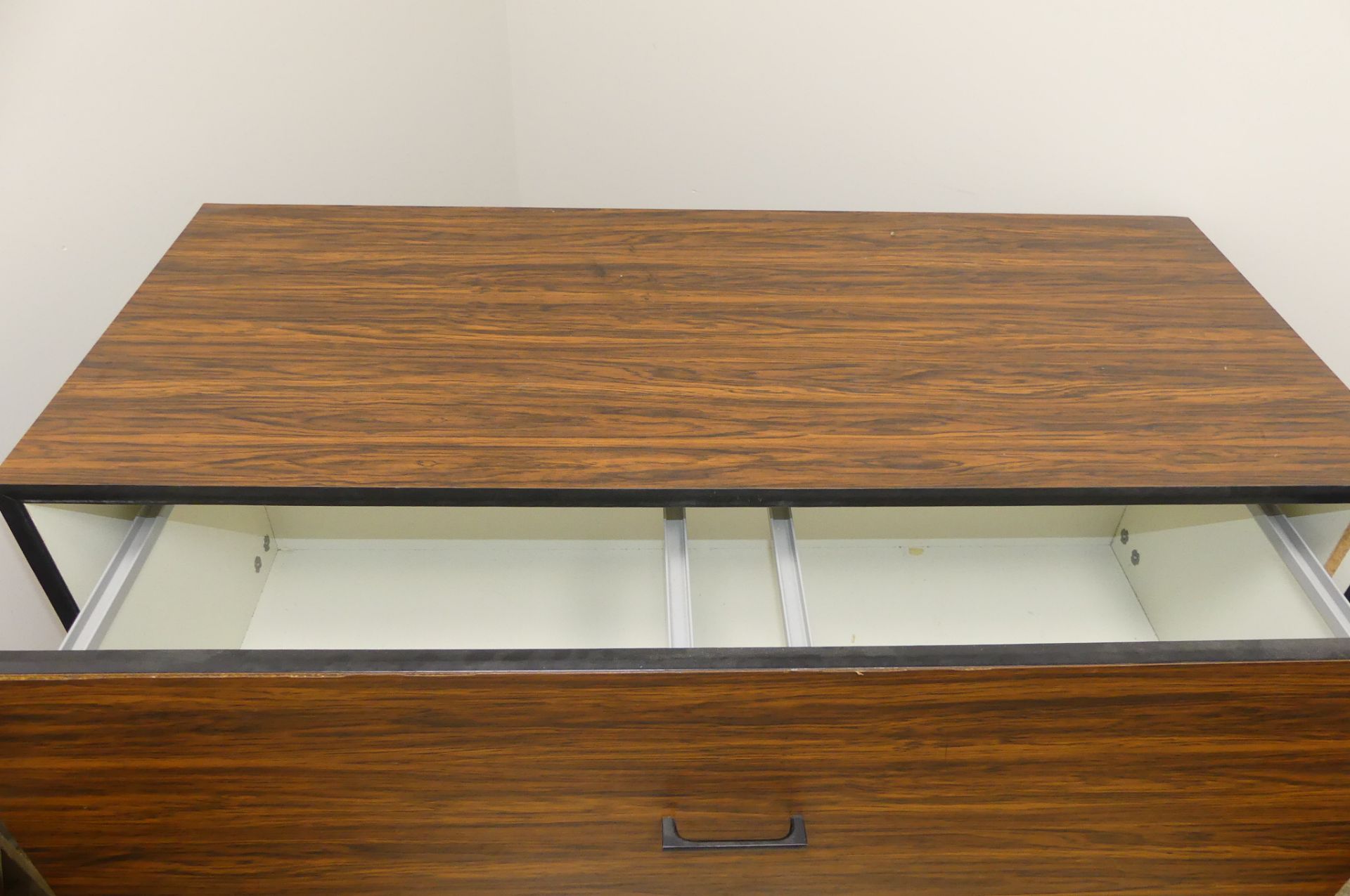 DESK, FILE CABINET, 4-CHAIRS - Image 6 of 6