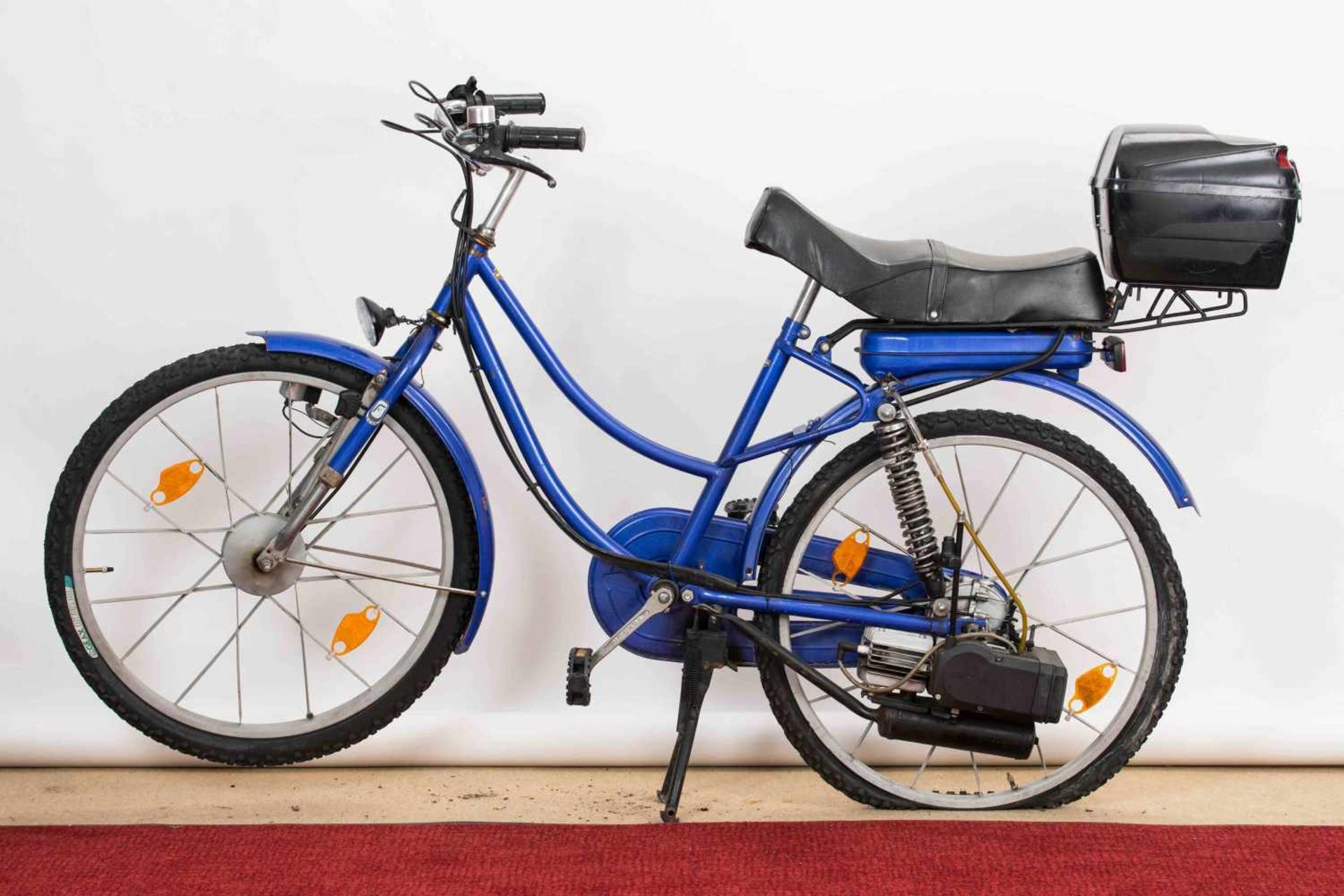 SACHSFahrrad mit MotorFIN: DK16180, MOTOR: 2913001399, 30ccm, blau, mit Verstaubox, nicht