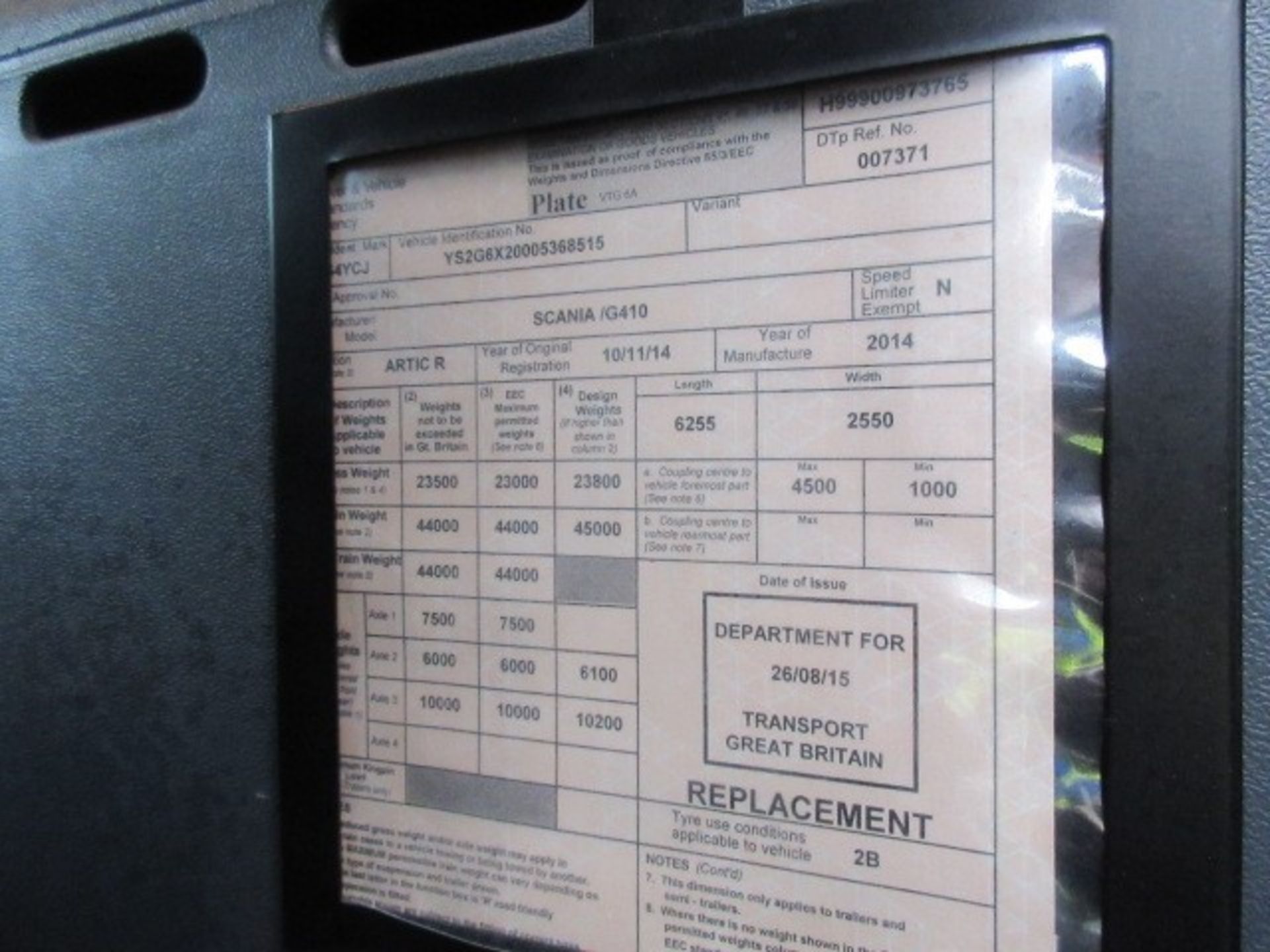 5 x Scania G410 LA6x2/2MNA tractor units - Image 20 of 50