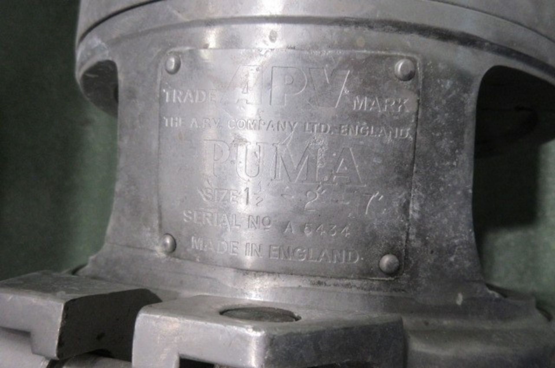 APV Puma 1½”-2”-7” s/s motorised pump with s/s holding vessel - Image 2 of 4