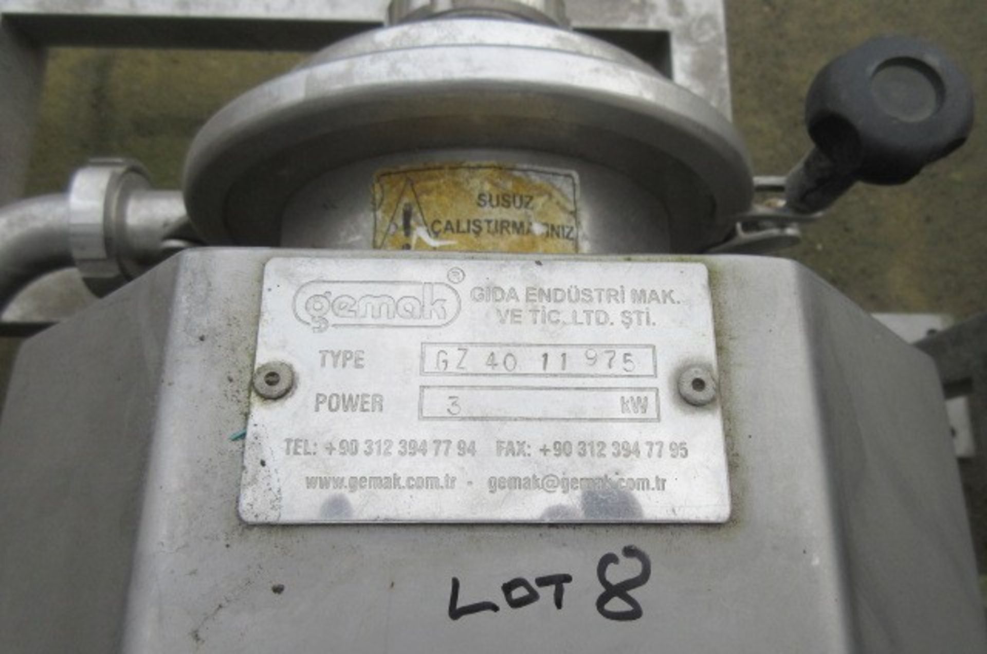 Gemak GZ4011975 s/s enclosed pump. - Image 2 of 3