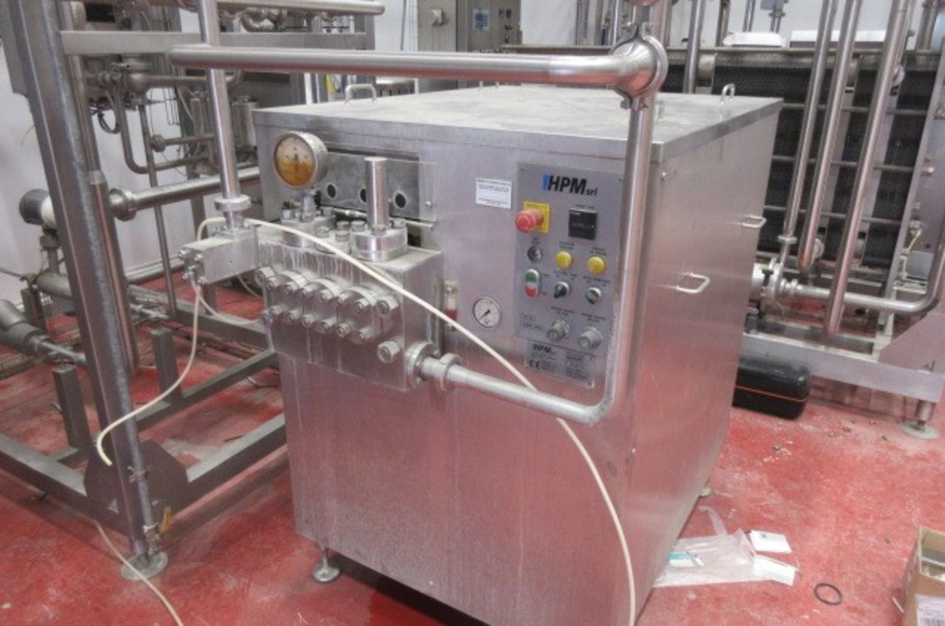 HPM B22 3 piston s/s homogenizer, Capacity: 3,000 litres / hour (2011).